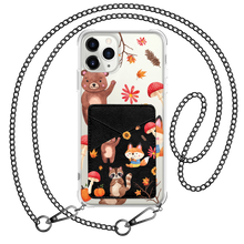 Load image into Gallery viewer, iPhone Phone Wallet Case - Autumn Animals
