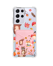 Load image into Gallery viewer, Android Phone Wallet Case - Autumn Animals
