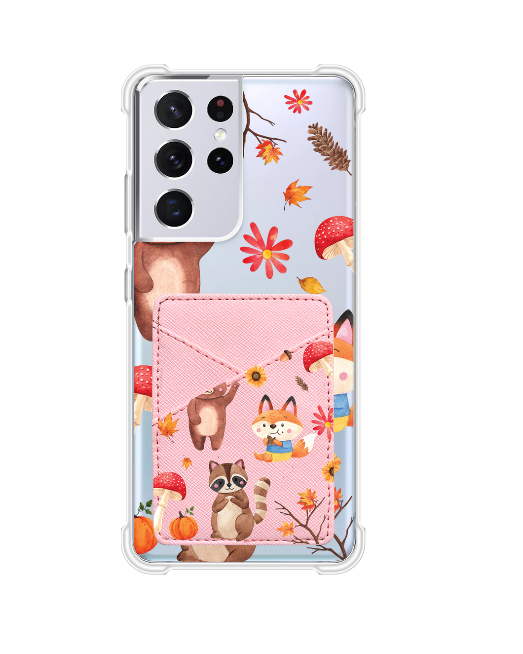 Android Phone Wallet Case - Autumn Animals