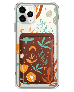 iPhone Magnetic Wallet Case - Autumn Botanical