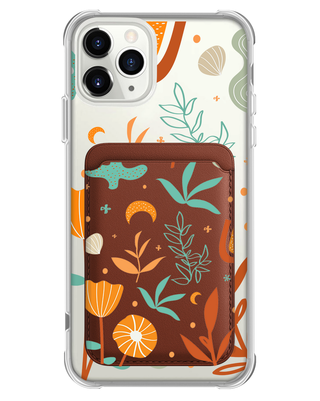 iPhone Magnetic Wallet Case - Autumn Botanical