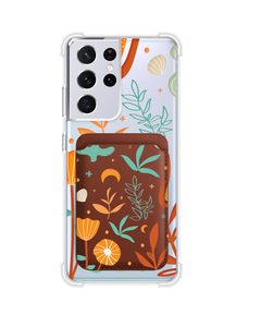 Android Magnetic Wallet Case - Autumn Botanical