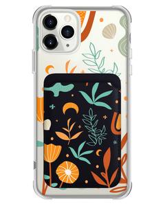 iPhone Magnetic Wallet Case - Autumn Botanical