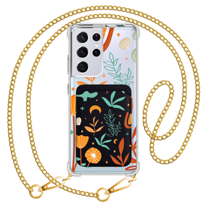 Android Magnetic Wallet Case - Autumn Botanical