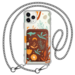 iPhone Magnetic Wallet Case - Autumn Botanical