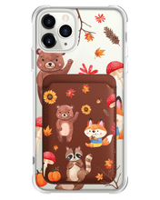 Load image into Gallery viewer, iPhone Magnetic Wallet Case - Autumn Animals
