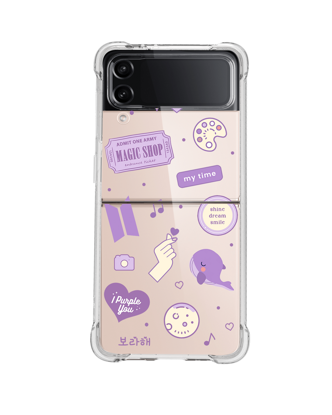 Android Flip / Fold Case - BTS Sticker Pack