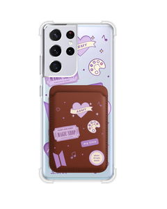 Android Magnetic Wallet Case - BTS Sticker Pack