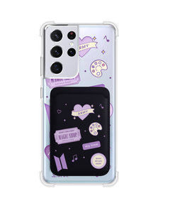 Android Magnetic Wallet Case - BTS Sticker Pack