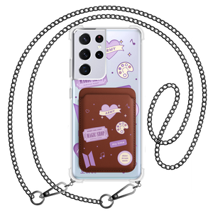 Android Magnetic Wallet Case - BTS Sticker Pack