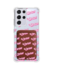 Android Magnetic Wallet Case - Barbie Monogram