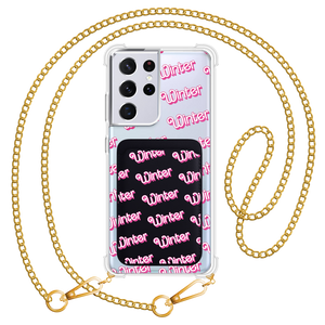 Android Magnetic Wallet Case - Barbie Monogram