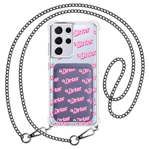 Android Magnetic Wallet Case - Barbie Monogram