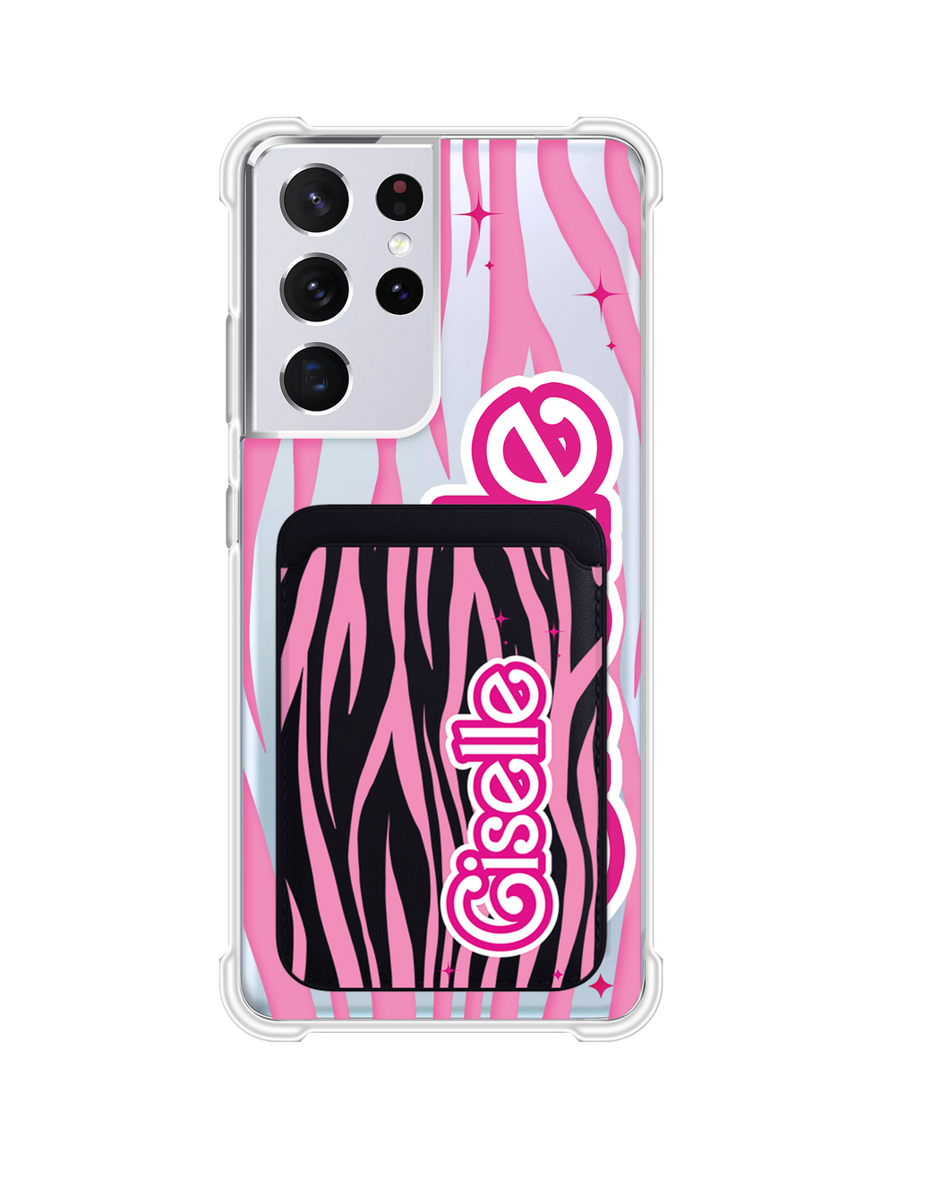 Android Magnetic Wallet Case - Barbie Zebra Pattern