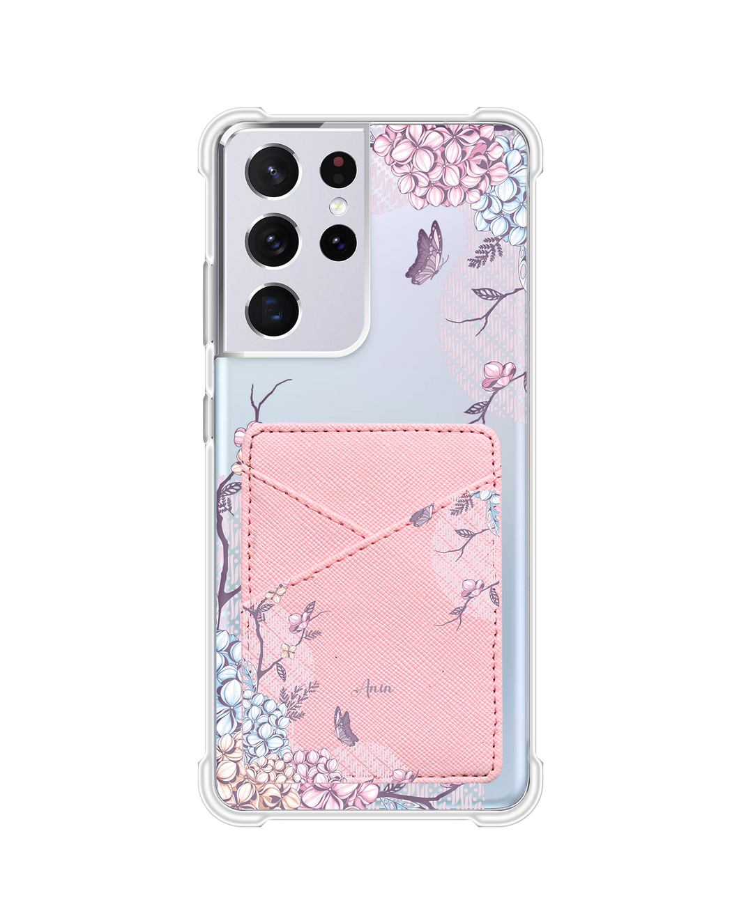 Android Phone Wallet Case - Batik Floral