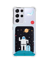 Load image into Gallery viewer, Android Magnetic Wallet Case - Blue Alien
