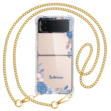 Load image into Gallery viewer, Android Flip / Fold Case - Blue Florals
