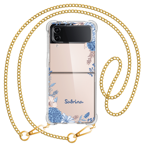 Android Flip / Fold Case - Blue Florals