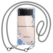 Load image into Gallery viewer, Android Flip / Fold Case - Blue Florals
