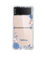 Load image into Gallery viewer, Android Flip / Fold Case - Blue Florals
