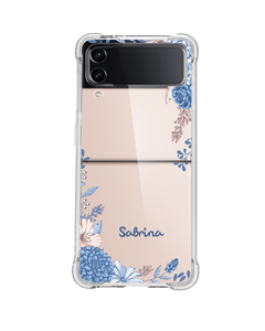 Android Flip / Fold Case - Blue Florals