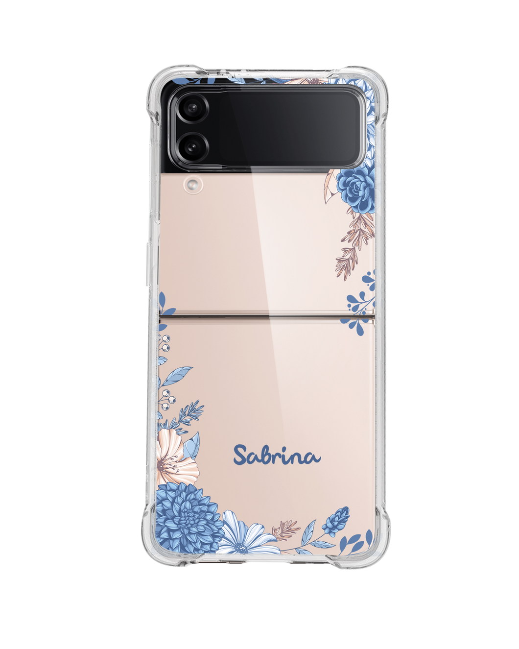 Android Flip / Fold Case - Blue Florals