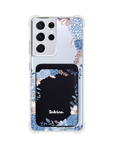 Load image into Gallery viewer, Android Magnetic Wallet Case - Blue Florals
