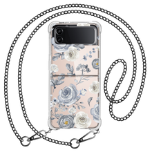 Load image into Gallery viewer, Android Flip &amp; Fold Acrylic Hybrid Case - Blue Flower
