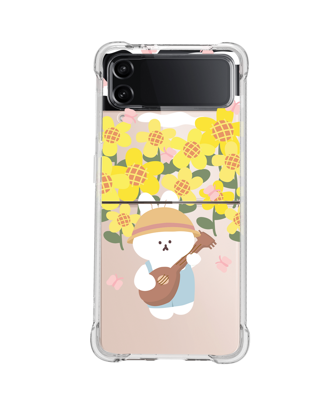 Android Flip / Fold Case - Bunny Ukulele