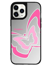 Load image into Gallery viewer, iPhone Mirror Grip Case -  Butterfly Mirror Pink
