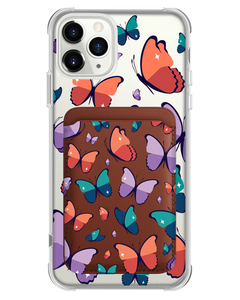 iPhone Magnetic Wallet Case - Butterfly