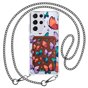 Android Magnetic Wallet Case - Butterfly