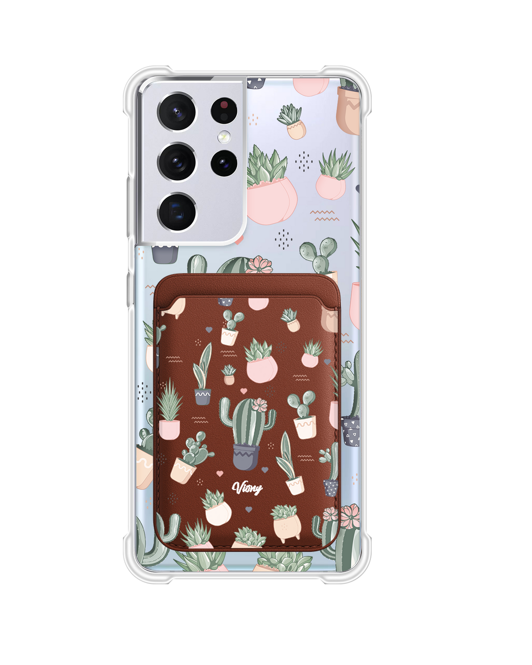 Android Magnetic Wallet Case - Cactus 2.0