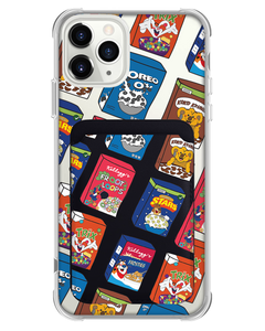 iPhone Magnetic Wallet Case - Cereal Boxes