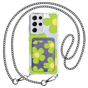 Android Magnetic Wallet Case - Daisy Bloom