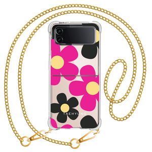 Android Flip / Fold Case - Daisy Hot Pink