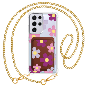 Android Magnetic Wallet Case - Daisy Paradise