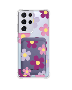 Android Magnetic Wallet Case - Daisy Paradise