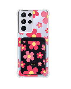 Android Magnetic Wallet Case - Daisy Blush