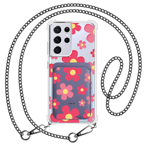 Android Magnetic Wallet Case - Daisy Blush