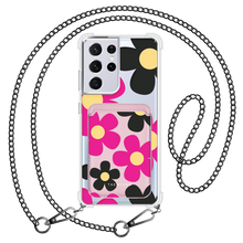 Load image into Gallery viewer, Android Magnetic Wallet Case - Daisy Hot Pink
