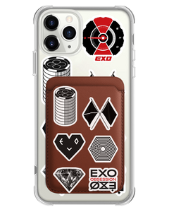 iPhone Magnetic Wallet Case - Exo Sticker Pack