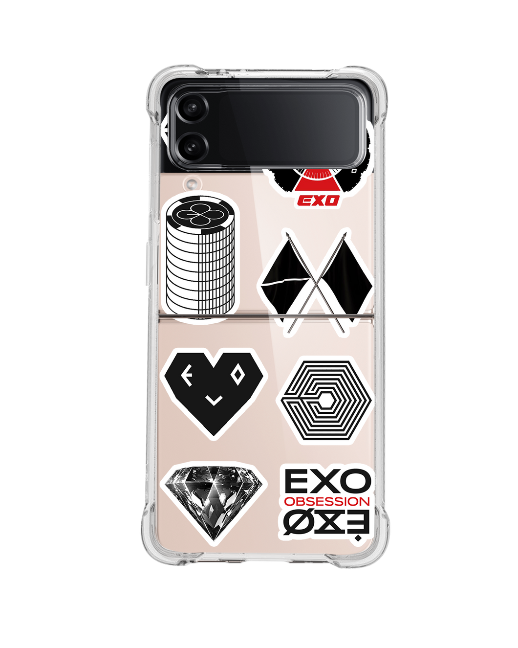 Android Flip / Fold Case - Exo Sticker Pack