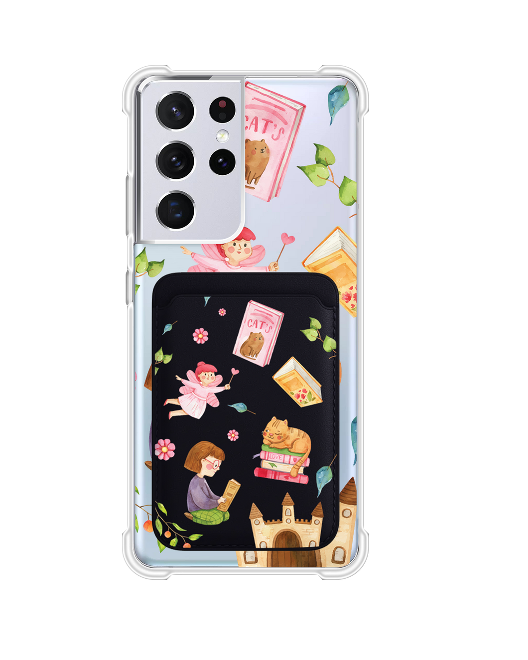 Android Magnetic Wallet Case - Fairy Cat