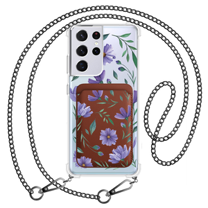 Android Magnetic Wallet Case - February Violet