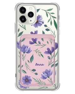 iPhone Magnetic Wallet Case - February Violet