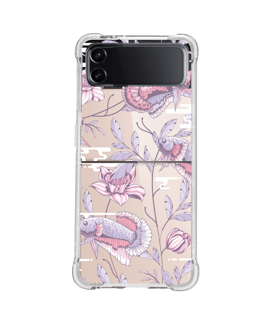 Android Flip / Fold Case - Fish & Floral 1.0