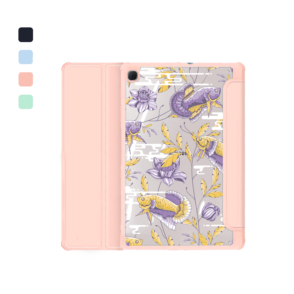 Android Tab Acrylic Flipcover - Fish & Floral 5.0