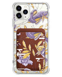 iPhone Magnetic Wallet Case - Fish & Floral 5.0