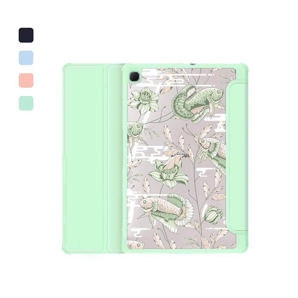 Android Tab Acrylic Flipcover - Fish & Floral 6.0